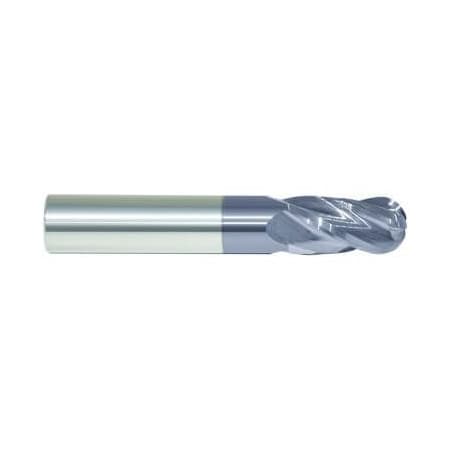 Morse Single End Mill, Ball Nose Center Cutting Regular Length, Series 5942T, 332 Cutter Dia, 112 Ov 91148